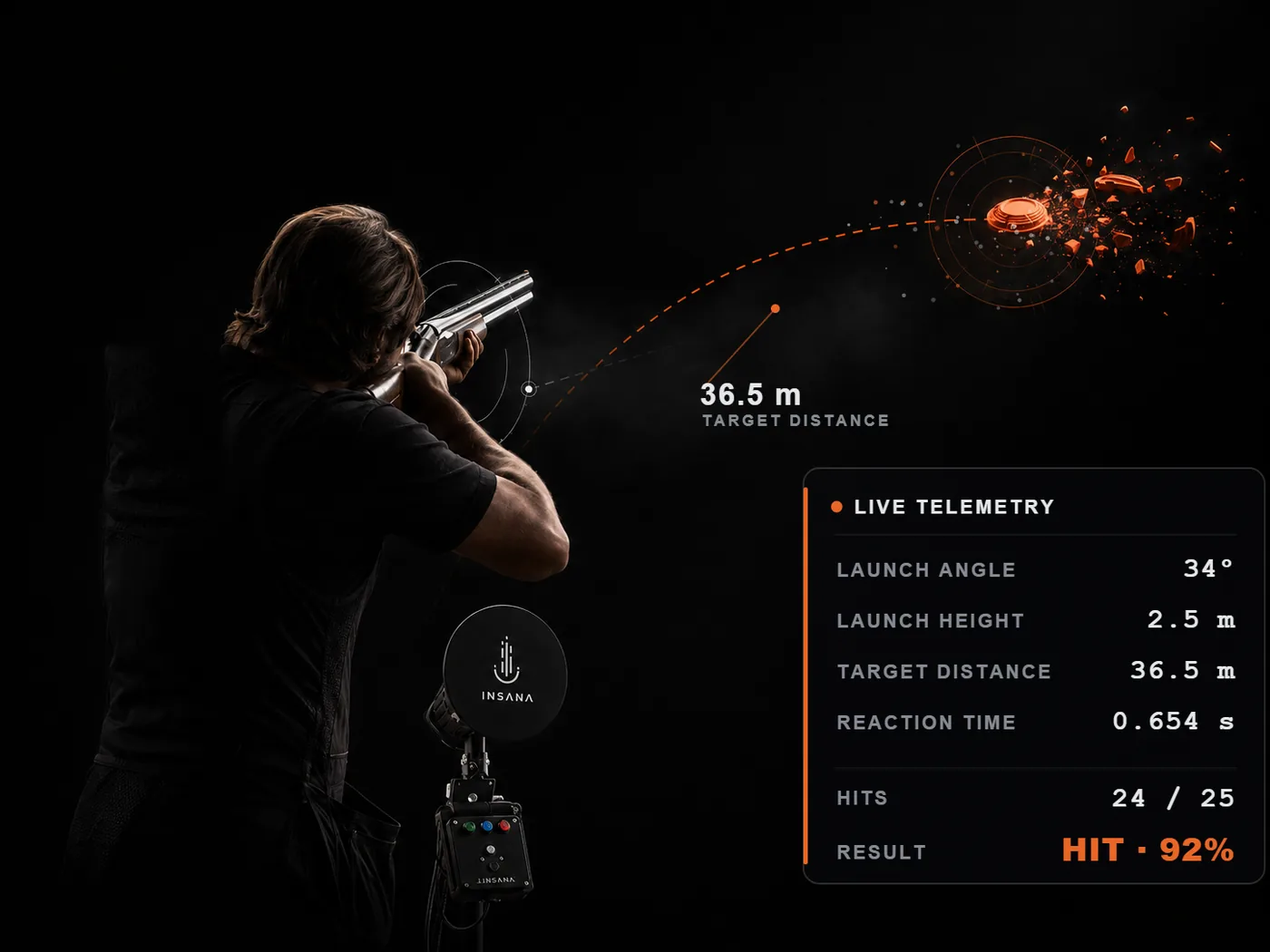 Insana — clay target intelligence in action